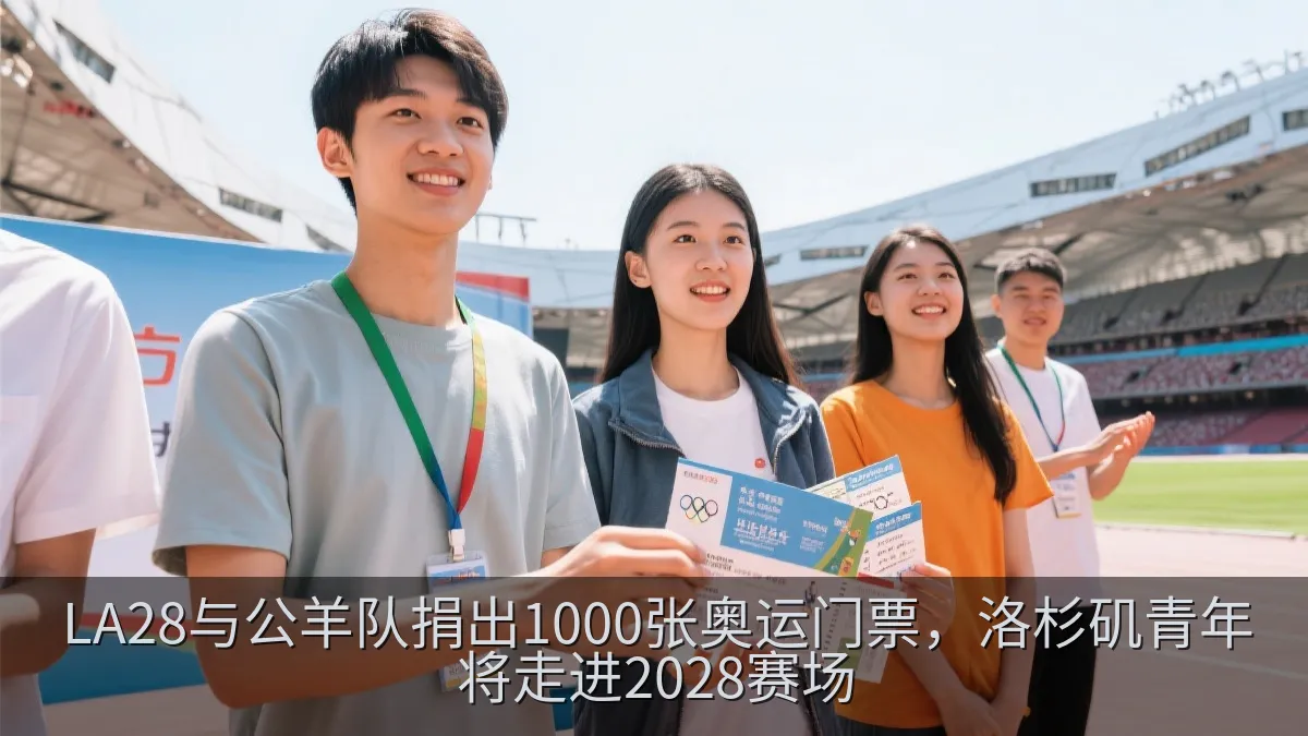 LA28与公羊队捐出1000张奥运门票，洛杉矶青年将走进2028赛场