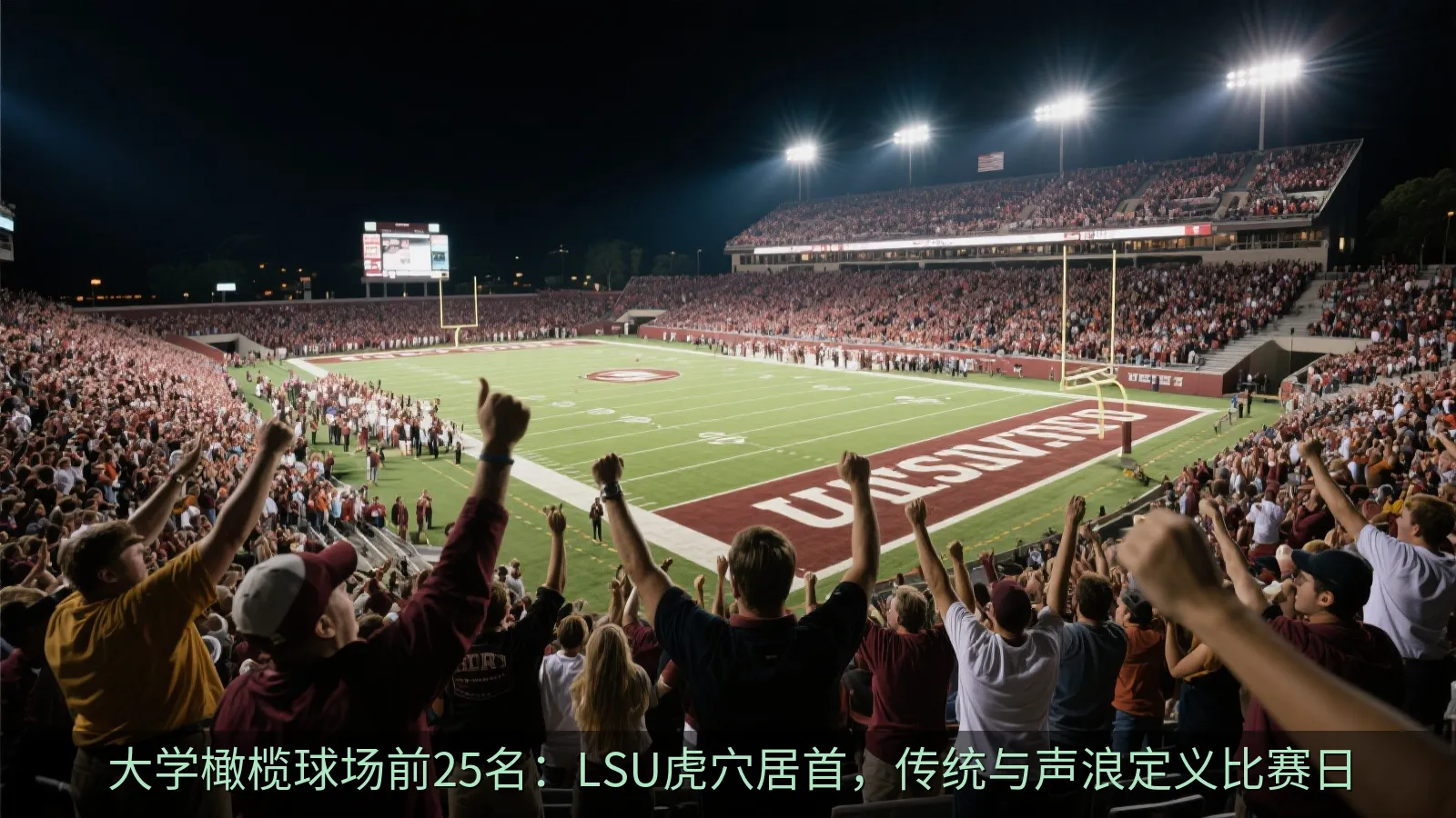 大学橄榄球场前25名：LSU虎穴居首，传统与声浪定义比赛日