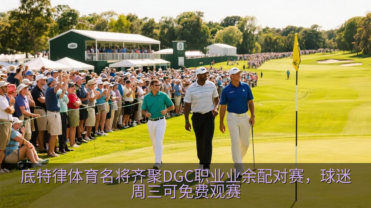 底特律体育名将齐聚DGC职业业余配对赛，球迷周三可免费观赛